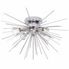Dainolite Vega 4 Light Flush Mount Silver/Polished Chrome Finish Lamp