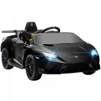Qaba 12v Electric Powered Ride-On Car For Kids, Lamborghini Huracan Licensed Kids Car With Remote Co