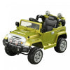 Aosom 12v Kids Electric Ride On Toy Truck Car With Remote Control 2 Speeds Lights Mp3 Lcd Indicator (green)