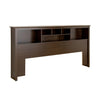 King Bookcase Headboard - Espresso