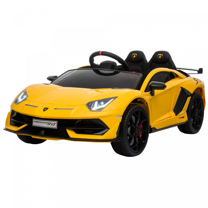 Aosom Compatible 12v Battery Powered Ride-On Kids Electric Ride On Car Toy With Parental Remote Control Music Lights Suspension Wheels For 3-8 Years Old Yellow