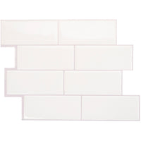 Smart Tiles Peel and Stick 4-Sheet 12 x 9 Backsplash - Metro Campagnola