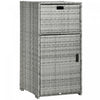 Outsunny Outdoor Towel Rack For Pool W/ Two Storage Space Towel Rack, Gray