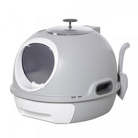 Pawhut Enclosed Cat Litter Box, Covered Litter Box With Lid And Scoop, Cat Box Enclosure With Pull-o