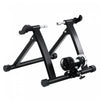 Soozier Foldable Indoor Bike Trainer, Stationary Bicycle Stand For Riding Exercise, 26-28\" & 700c Wheels, Black