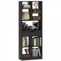HOMCOM Tall Bookshelf with Drawer for Home Office, Black