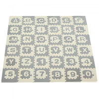 Qaba Kids Foam Puzzle Floor Tiles Baby Toddler Educational Play Mat 36 Pcs 12.5