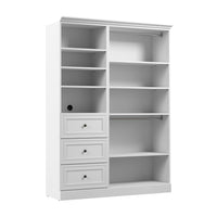 Bestar Versatile 61 W Closet Organizer System - White