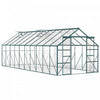 Outsunny Greenhouse Polycarbonate Greenhouse with Rain Gutter, Green