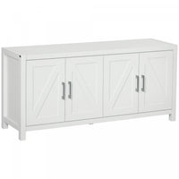 HOMCOM Farmhouse Kitchen Sideboard TV Cabinet Stand for TVs up to 65