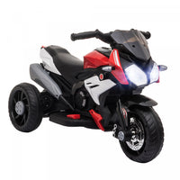Qaba Kids Motorcycle, 6v Battery Powered Ride On Motorcycle With Music, Horn, Headlights, 3 Wheels Electric Bike For Kids, Gift For Boys & Girls, Red