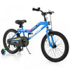 Costway 18\" Led Lighted Kids Bike With Adjustable Seat Coaster Brake Training Wheels Blue