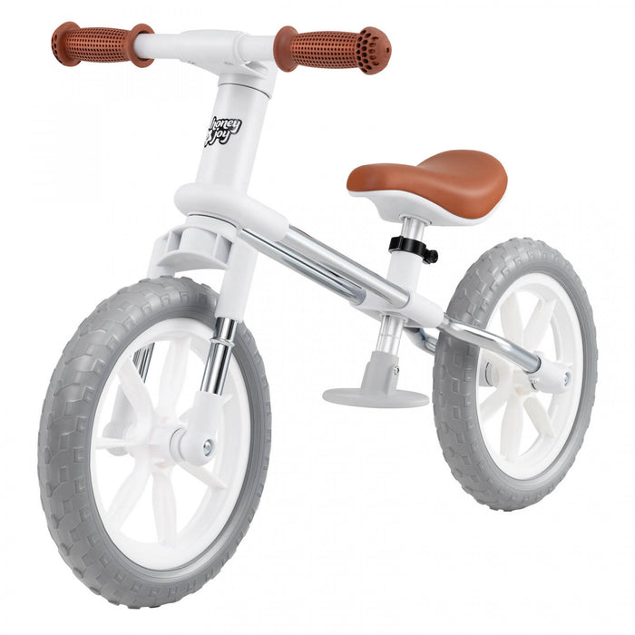 Honeyjoy 12\" Balance Bike 2 Wheels Children's Bicycle With Adjustable Seat White