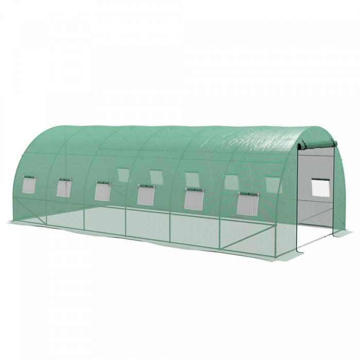 Outsunny 20' X 10' Tunnel Greenhouse With Sprinkler System Green House