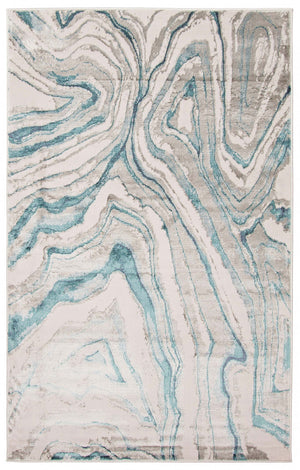 Zhara Teal Area Rug - 8'0