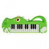 Costway 25-Key Kids Piano Keyboard Dinosaur Shape Toy Digital Piano with Built-in Music & Light Green