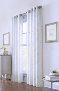 Giardino White Grommet Curtain Panel - 52