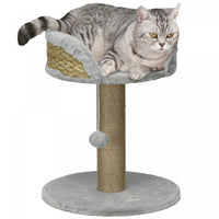 Pawhut Small Cat Tree With Scratching Post, Perch, Toy Ball, Cat Tower For Indoor Cats - 16
