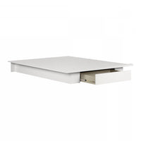 Holland Queen Platform Bed with Drawer - Pure White