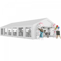 Outsunny 20' x 40' Large Party Tent with 12 Removable Window Sidewalls
