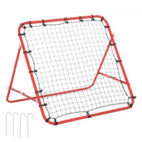 Homcom Rebounder Net Football Training Aid Kickback Target Play Red