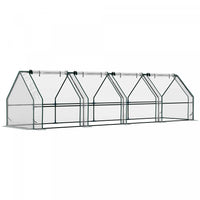 Outsunny 12' X 3' X 3' Portable Greenhouse, Tunnel Greenhouse Clear