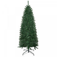 HOMCOM 6ft Artificial Christmas Tree, Xmas Tree with 583 Branch Tips, Green