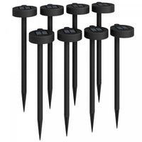 Outsunny 8-pack Solar Garden Lights, Landscape Yard Solar Pathway Lights