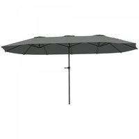 Outsunny 13ft Double-Sided Patio Umbrella, Outdoor Parasol w/ Crank Handle