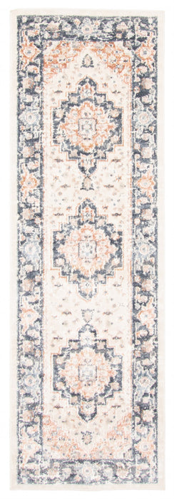 Heriza Ivory Runner Area Rug - 2'8\" X 8'2\"  