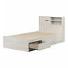 Fynn Storage Bed And Bookcase Headboard Set Winter Oak - South Shore
