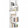 HOMCOM Geometric Bookcase, 5-Tier S Shaped Bookshelf, White