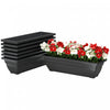Outsunny 7 Pack 23 Inches Window Boxes Planters, Black