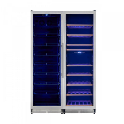 Forno Avellina 48-in, 31.8 cu.ft. triple zone side-by-side Stainless steel- FWCDR6633-48S | Cave a vin Avellina de 48", 31,8 pi³, triple zone, cote a cote, en acier inoxydable-FWCDR6633-48S