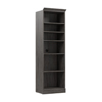 Bestar Versatile 25 W Closet Organizer - Walnut Grey