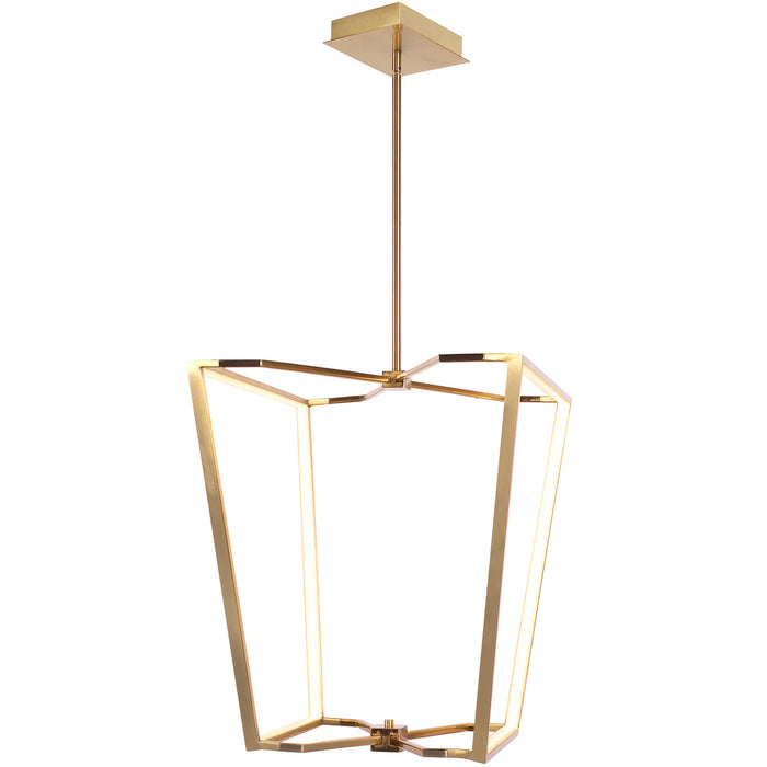 Dainolite Curant Chandelier 60w Aged Brass White Silicone Diffuser Lamp