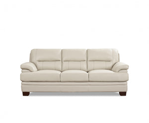 Hydeline Luxor Leather Sofa - Vanilla