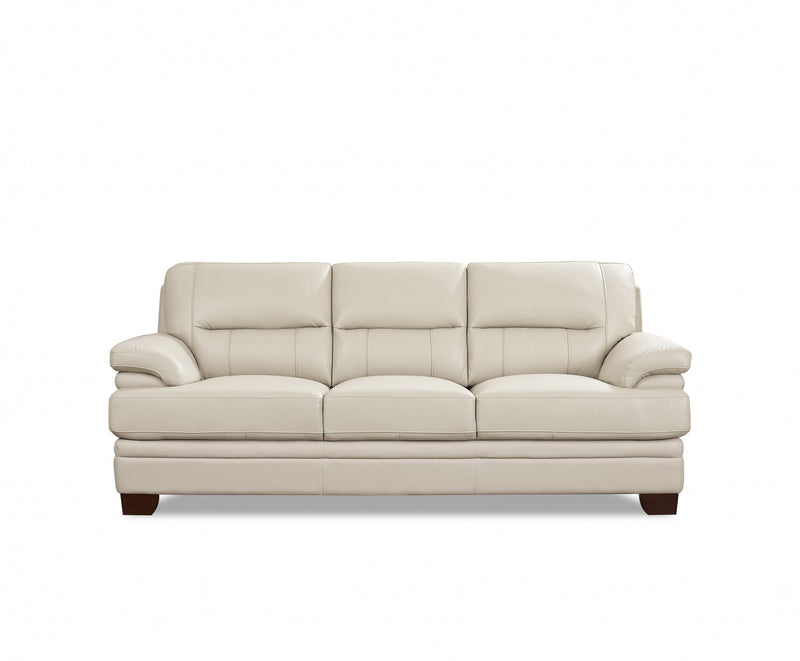 Hydeline Luxor Leather Sofa - Vanilla