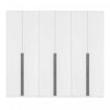 Lee Modern 32\" Wardrobe Closet in White - Set of 3 Armoire