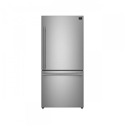 Forno Milano Espresso 31 Inch Bottom Freezer, Stainless Steel, 17.2 cu.ft. - FFFFD1785-31S | Refrigerateur Milano Espresso de 31 po avec congelateur inferieur, acier inoxydable, 17,2 pi³ – FFFFD1785-31S