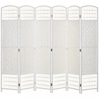 Homcom 6 Panel Folding Room Divider 5.6 Ft Privacy Screen