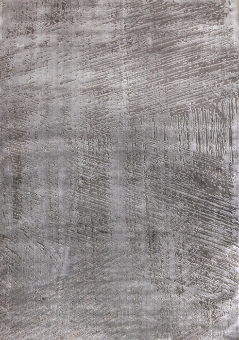 Hudson Grey Cream Distressed Brushstrokes Rug, 5'3\" x 7'7\" Indoor Area Rug