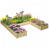 Outsunny Diy Five-box Raised Garden Bed, Wooden Planters For Outdoor Plants, Vegetables, Flowers, He|Outsunny Lit De Jardin Sureleve A Cinq Boites A Emboiter, Jardinieres En Bois Pour Plantes D'exterie