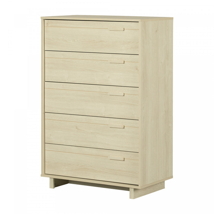 Noah 5-Drawer Chest Bleached Oak - South Shore
