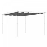 Outsunny Retractable Replacement Pergola Canopy For 10' X 13' Pergola, Pergola Cover Replacement, Da
