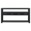 Ava 62.2'' Large Entryway Table with Drawers and Open Shelves,Black Sofa Table