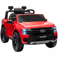 Qaba Ford Ranger Licensed 12v Powered Ride-On Car With Rear Storage, Battery Powered Kids Electric C