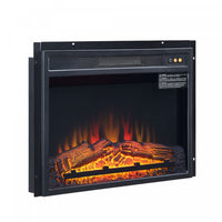Firebox in Black Electric Fireplace 
