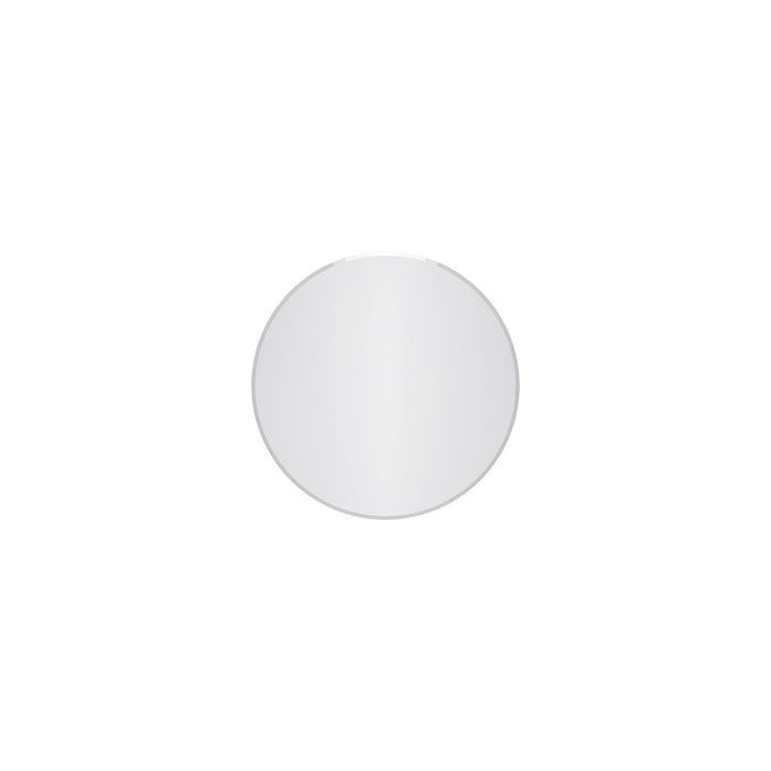 Lathe 18 Inch Frameless Round Mirror In Chrome