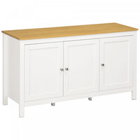 HOMCOM Storage Cabinet, Buffet Cabinet, Sideboard with Doors, White